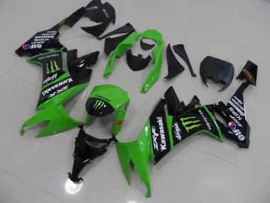 Purchase 2008-2010 Green and Black Monster Kawasaki ZX10R Motorbike Fairing UK