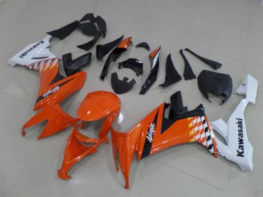 Purchase 2008-2010 Orange and White Kawasaki ZX10R Motorcycle Bodywork UK