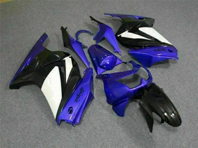 Purchase 2008-2012 Blue White Black Ninja Kawasaki EX250 Motorbike Fairing UK