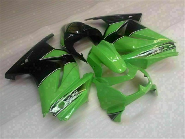 Purchase 2008-2012 Green Black Kawasaki EX250 Motorbike Fairing Kits UK