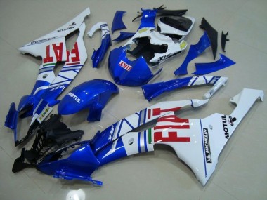 Purchase 2008-2016 Blue White Red Fiat Yamaha YZF R6 Moto Fairings UK