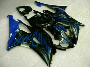 Purchase 2008-2016 Blue Flame Black Yamaha YZF R6 Motorcylce Fairings UK