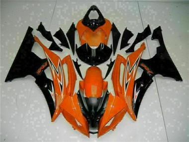 Purchase 2008-2016 Orange Black Yamaha YZF R6 Motorcycle Fairings Kit UK