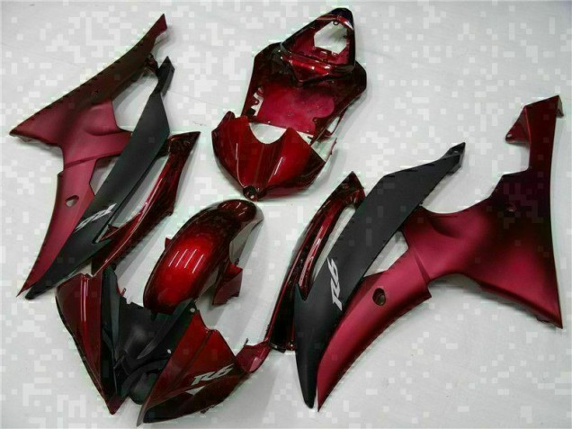 Purchase 2008-2016 Red Black Yamaha YZF R6 Motorcylce Fairings UK