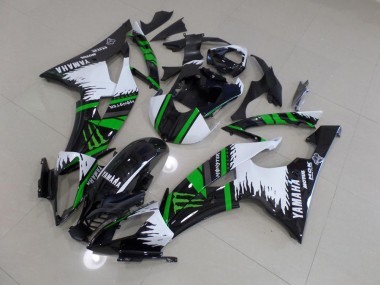 Purchase 2008-2016 Special White Green Monster Yamaha YZF R6 Motorbike Fairing Kits UK