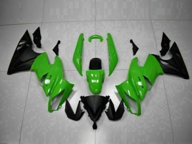 Purchase 2009-2011 Green Black Kawasaki EX650 Motor Bike Fairings UK