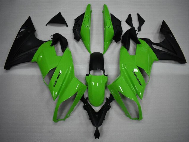 Purchase 2009-2011 Green Black Kawasaki EX650 Replacement Motorcycle Fairings UK