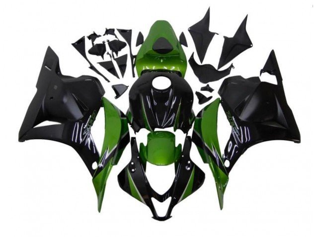 Purchase 2009-2012 Green Black Honda CBR600RR Motorcycle Fairings Kit UK