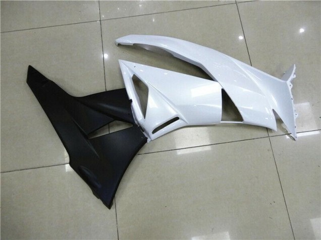 Purchase 2009-2012 White Kawasaki ZX6R Motorcyle Fairings UK