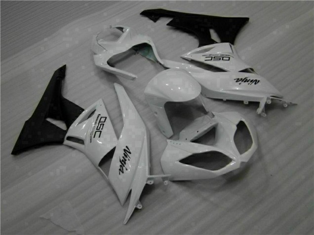 Purchase 2009-2012 White Black Ninja Kawasaki ZX6R Motorbike Fairings UK