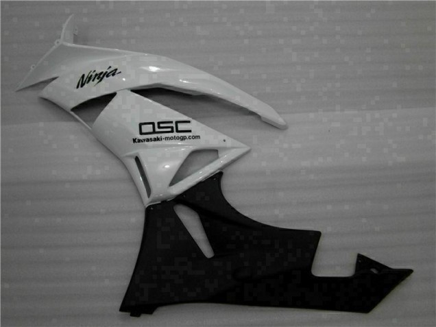 Purchase 2009-2012 White Black Ninja Kawasaki ZX6R Motorbike Fairings UK