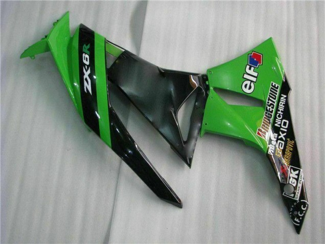 Purchase 2009-2012 Black Green Kawasaki ZX6R Motorcycle Fairing UK