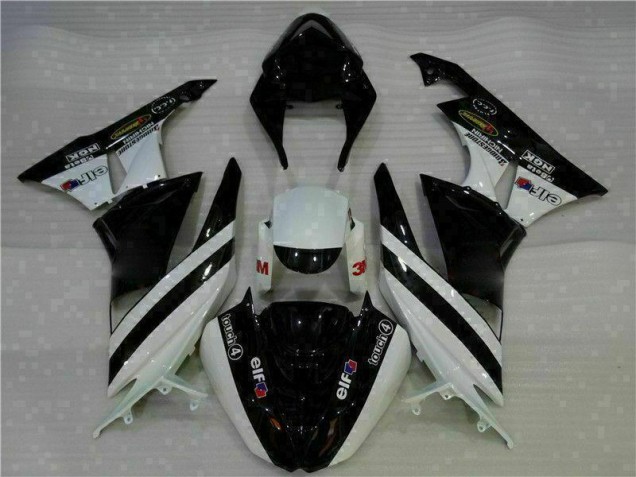 Purchase 2009-2012 Black White 3M Touch4 Kawasaki ZX6R Motorcycle Fairing Kits UK