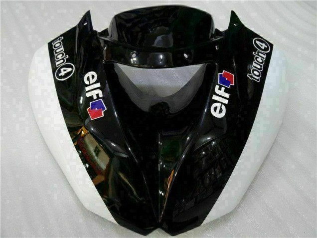 Purchase 2009-2012 Black White 3M Touch4 Kawasaki ZX6R Motorcycle Fairing Kits UK