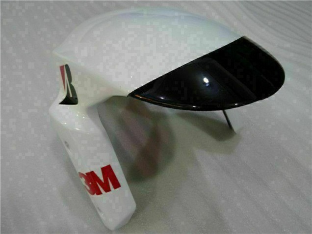 Purchase 2009-2012 Black White 3M Touch4 Kawasaki ZX6R Motorcycle Fairing Kits UK