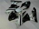 Purchase 2009-2012 Black White 3M Touch4 Kawasaki ZX6R Motorcycle Fairing Kits UK