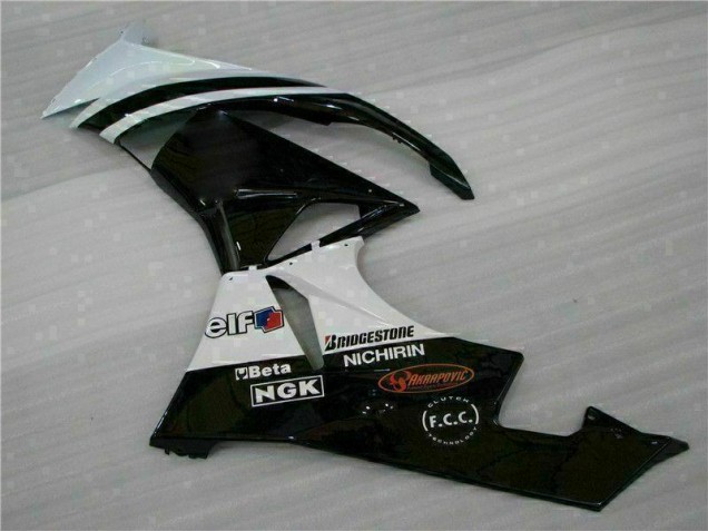 Purchase 2009-2012 Black White 3M Touch4 Kawasaki ZX6R Bike Fairings UK