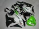 Purchase 2009-2012 Green Black White 25 Kawasaki ZX6R Bike Fairings UK