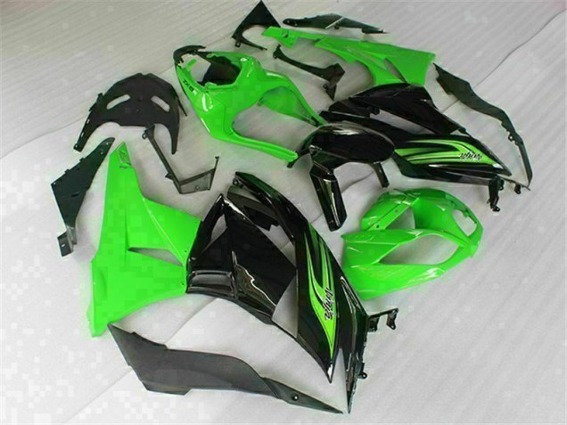 Purchase 2009-2012 Green Black Kawasaki ZX6R Motorbike Fairing UK