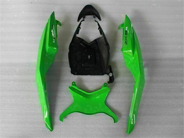 Purchase 2009-2012 Green Black Kawasaki ZX6R Motorbike Fairing UK