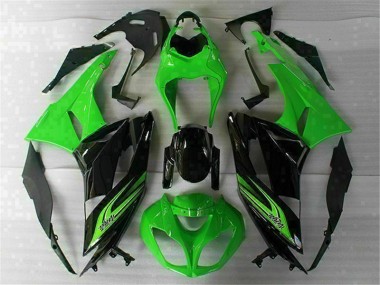 Purchase 2009-2012 Green Black Kawasaki ZX6R Motorbike Fairing UK