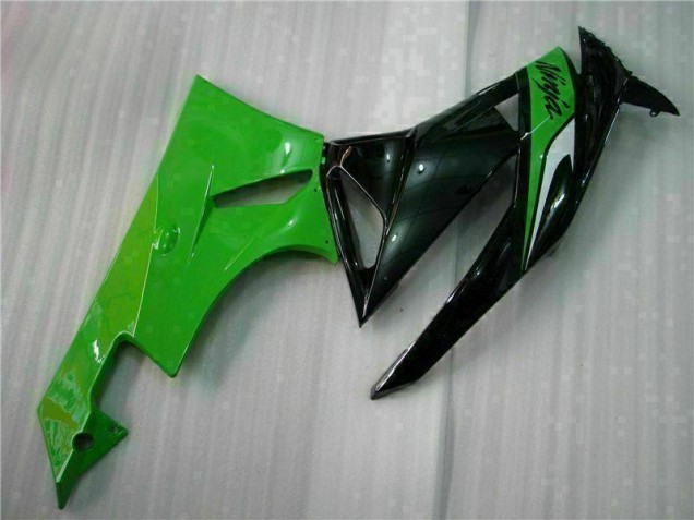 Purchase 2009-2012 Black Green Kawasaki ZX6R Bike Fairing Kit UK