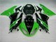 Purchase 2009-2012 Black Green Kawasaki ZX6R Bike Fairing Kit UK