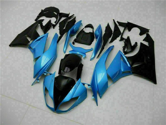 Purchase 2009-2012 Blue Black Kawasaki ZX6R Motorcyle Fairings UK