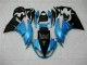 Purchase 2009-2012 Blue Black Kawasaki ZX6R Motorcyle Fairings UK