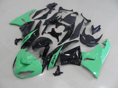 Purchase 2009-2012 Metallic Green Kawasaki ZX6R Motorbike Fairing Kits UK