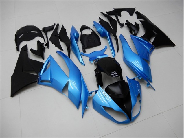 Purchase 2009-2012 Blue Black Kawasaki ZX6R Motorcycle Fairing Kit UK