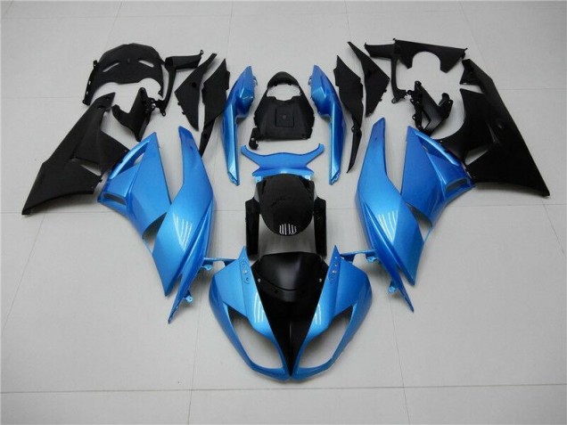 Purchase 2009-2012 Blue Black Kawasaki ZX6R Motorcycle Fairing Kit UK