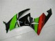 Purchase 2009-2012 Black Green Red Kawasaki ZX6R Bike Fairing Kit UK