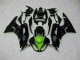 Purchase 2009-2012 Black Green Kawasaki ZX6R Moto Fairings UK