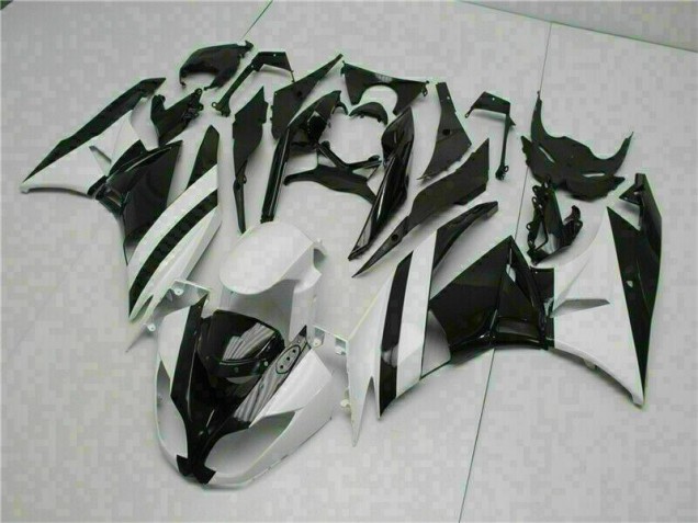 Purchase 2009-2012 White Black Kawasaki ZX6R Motorcycle Replacement Fairings UK