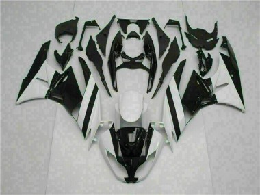 Purchase 2009-2012 White Black Kawasaki ZX6R Motorcycle Replacement Fairings UK