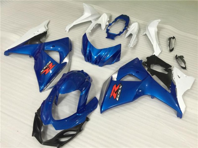 Purchase 2009-2016 Blue White Suzuki GSXR1000 Motor Fairings UK