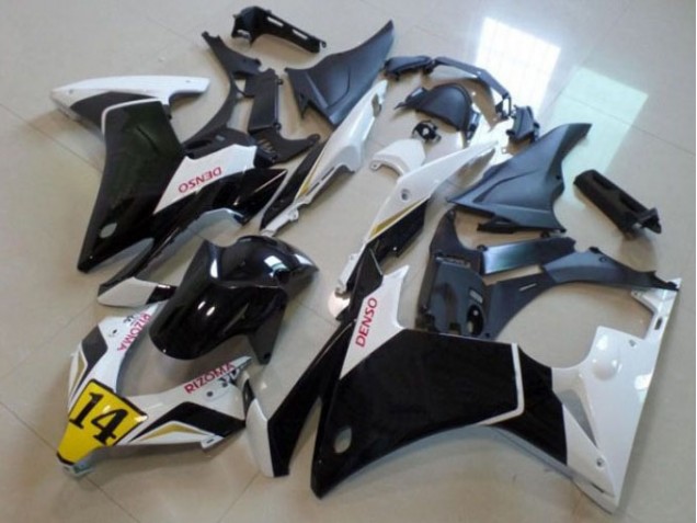 Purchase 2013-2015 Black White Denso Rizoma 14 Honda CBR500RR Bike Fairings UK