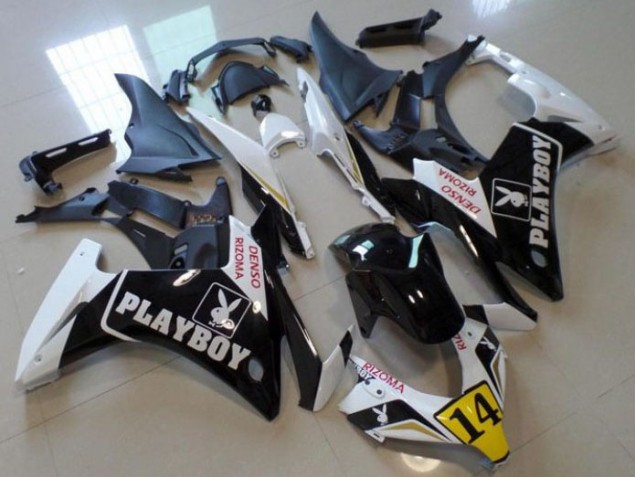 Purchase 2013-2015 Black Playboy 14 Honda CBR500RR Motorbike Fairing UK