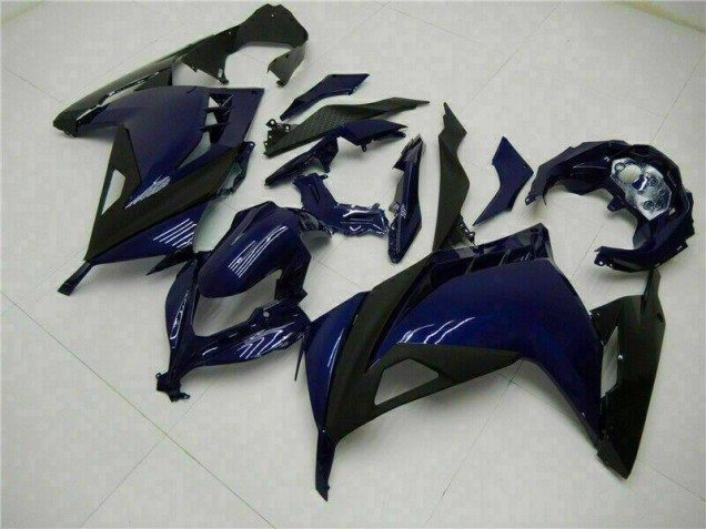 Purchase 2013-2016 Blue Black Kawasaki EX300 Motorcycle Fairings Kits UK