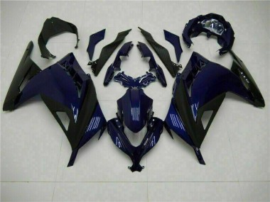 Purchase 2013-2016 Blue Black Kawasaki EX300 Motorcycle Fairings Kits UK