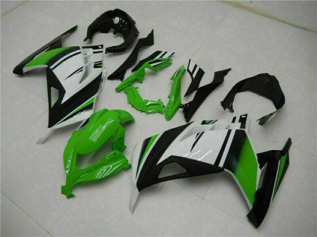 Purchase 2013-2016 Green Black Silver Kawasaki EX300 Moto Fairings UK