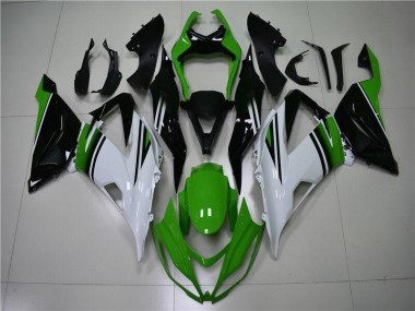 Purchase 2013-2018 Green White Black Kawasaki ZX6R Motor Fairings UK