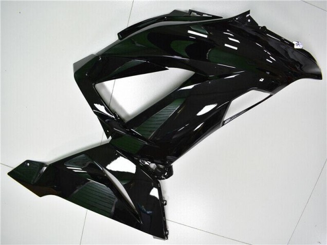 Purchase 2013-2018 Glossy Black Kawasaki ZX6R Motorcycle Fairings Kit UK