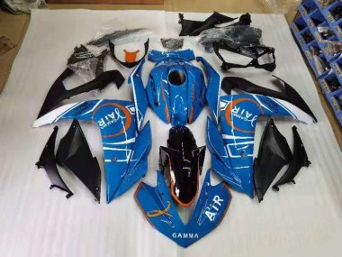 Purchase 2015-2022 Blue and White Yamaha YZF R3 Motorcyle Fairings UK