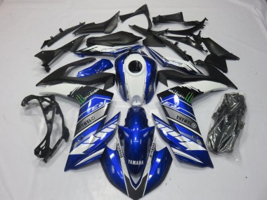 Purchase 2015-2022 Monster Blue Yamaha YZF R3 Motorcyle Fairings UK