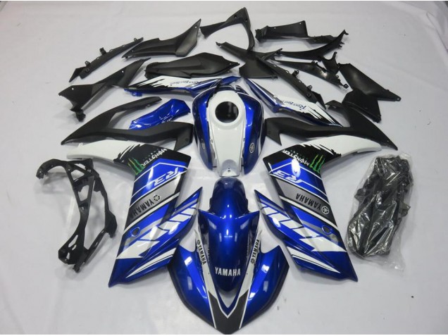 Purchase 2015-2022 Monster Blue Yamaha YZF R3 Motorcyle Fairings UK