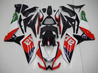 Purchase 2009-2015 Black Red Aprilia RSV4 Motorcyle Fairings UK