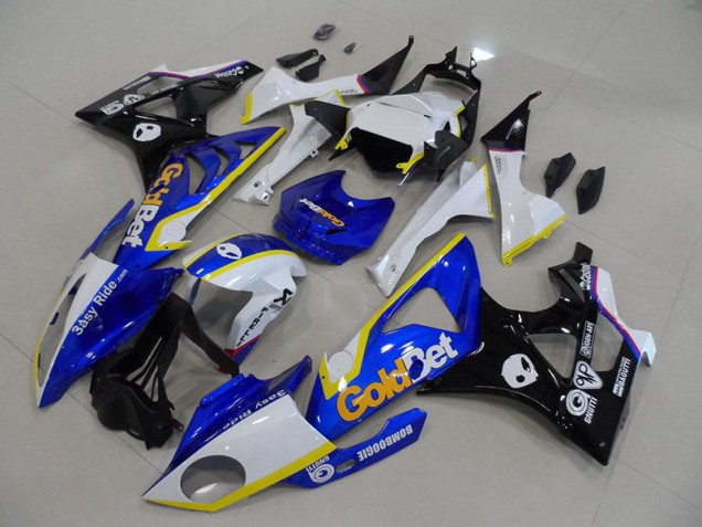 Purchase 2009-2014 Blue White GoldBet BMW S1000RR Motorcycle Fairings UK