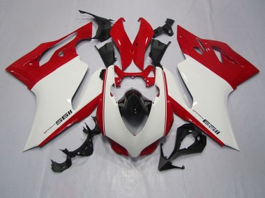 Purchase 2011-2014 White Red Ducati 1199 Bike Fairings UK